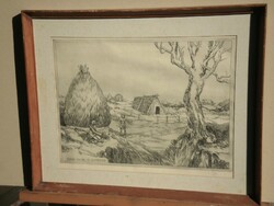 (N) Unreadable mark (2nd half of 20th century): Ancient villages and houses