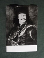 Képeslap,Mányoki Ádám festmény,II. Rákóczi Ferenc arcképe,1973-