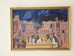 PLEIDELL JÁNOS (1915-2007) - Lammermoori Lucia eredeti alkotás