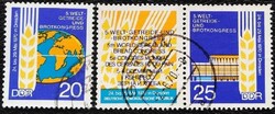 ND1575-6p / NDK 1970 Kukorica és Kenyér Kongresszus bélyegsor pecsételt