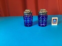 Vintage silver-plated covered sugar bowl and sugar tongs.