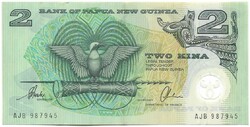 2 kina 1996 signo 7 Pápua Új Guinea polymer