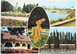 Képeslap, Balaton, Boglárlelle, részletek (P16)