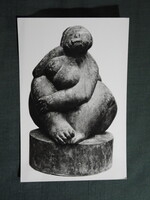 Képeslap,művészet,Amerigo Tot,Kavicsasszony szobor,1969-