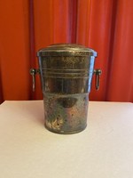 Antique, elegant silver-plated champagne bucket.