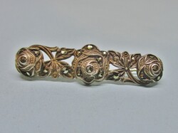 Antik  art deco markazit ezüst bross