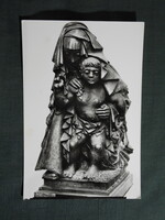 Képeslap,művészet,Amerigo Tot,Csurgói Madonna szobor,1969-