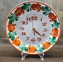 Rare! Hand-painted folk motif plate clock made by Granit!