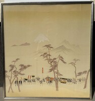 Japán selyem festmény