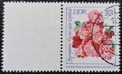 ND1778ümp / NDK 1972 Rózsakiállítás bélyegsor 10 Pf. értéke üresmezővelpecsételt