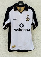 Manchester United Vintage Umbro 2002 Kifordíthatós Jubileumi Futball Mez S