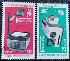 ND1782-3p / NDK 1972 Lipcsei Őszi Vásár bélyegsor pecsételt