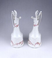2B147 Beautiful Antique MZ Altrohlau Art Nouveau Porcelain Creamer Pair