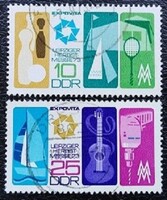 ND1872-3p / NDK 1973 Lipcsei Őszi Vásár bélyegsor pecsételt