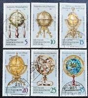 ND1792-7p / NDK 1972 Földgömbök bélyegsor pecsételt