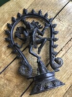 Antik indiai Shiva táncoló isten bronz szobor