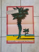 Extrém ritka “ Istenke Teremtményei “ Árendás József ( Munkácsy díjas grafikus) 1979 film plakát