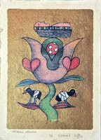 Ef Zámbó István - Gyógyuló madarak 42 x 30 cm computer print, merített papír