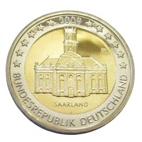 Németország,2 euro 2009 J PP - Saarland - Saar-vidék aUNC+ ötvözet