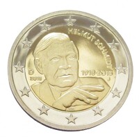 Németország,2 euro 2018 J PP - Helmut Schmidt kancellár aUNC+ ötvözet