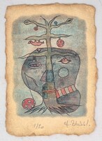 Ef Zámbó István 15,5 x 10,5 cm computer print, merített papír