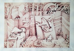 Ef Zámbó István - Szimat 41 x 58 cm computer print, merített papír