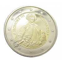 Monaco,2 euro 2020 PP - III. Honoré herceg aUNC+ ötvözet