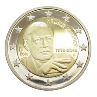 Németország,2 euro 2018 F PP - Helmut Schmidt kancellár aUNC+ ötvözet
