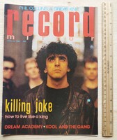 Killing Joke címlap | Record Mirror magazin 1985 ápr 20 | Dream Academy Kool & the Gang Phil Collins