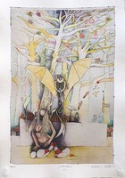 Ef Zámbó István - Mese 59 x 41 cm computer print, merített papír