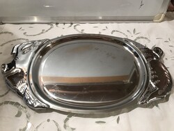 TÁLCA - 42 cm - ACÉL - MALACKA - DOMBORNYOMOTT - VASTAG - NEHÉZ  -  NÉMET