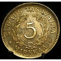 Finnország 5 márka, 1946 A15D3V