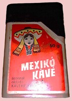 1970'S Régi - ZAMAT KÁVÉ KEKSZGYÁR - MEXIKÓ INSTANT - plasztik kávé doboza 50g HIBÁTLAN RITKA DARABR