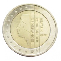 Hollandia,2 euro 2002 PP aUNC+ ötvözet