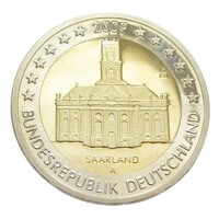 Németország,2 euro 2009 A PP - Saarland - Saar-vidék aUNC+ ötvözet