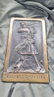 82 - es  Vas - Székely bronz plakett