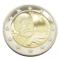 Németország,2 euro 2018 D PP - Helmut Schmidt kancellár aUNC+ ötvözet