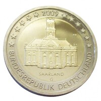 Németország,2 euro 2009 G PP - Saarland - Saar-vidék aUNC+ ötvözet