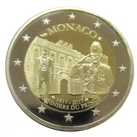 Monaco,2 euro 2017 PP - Hercegi Karabély Század aUNC+ ötvözet