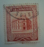 1953-as légiposta - Caracas központi postahivatala - "CORREOS - EE. UU. VENEZUELA" felirat