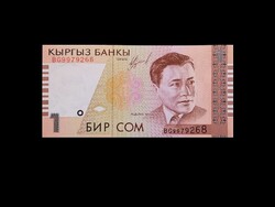 KIRGIZISZTÁN – 1 SOM – 1999 UNC (Portrévízjeles kiadás)