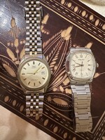Retro watch lot: Vintage Poljot TV case (Faulty) + Q&Q Quartz (Rolex style) together