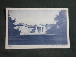 Képeslap,Dég,gróf Festetich kastély látkép,részlet,Rőszler Győr,Hangya szöv kiadás,1938-   ,sérült,