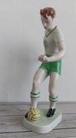 Hollóházi porcelán focista Ferencváros!