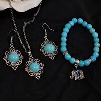 Ezüstözött Türkinit  szett.