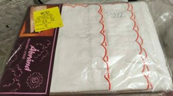 Rare! Unopened 1960s BÉTEX 'Ábránd' Cotton Bedding Set with Red Embroidery