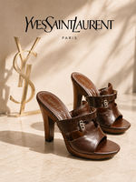 Yves SaintLaurent gyönyörű,új, magas sarkú papucs!