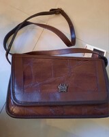 ÚJ! Vintage OKAY SAC Valódi Bőr Patchwork Válltáska - Címkés (1993)