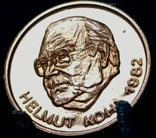 Érem - Helmut Kohl, a Németországi Szövetségi Köztársaság szövetségi kancellárja E12D6V