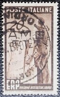 OL776p / Olaszország 1949 Marshall-terv bélyegsor záróértéke pecsételt